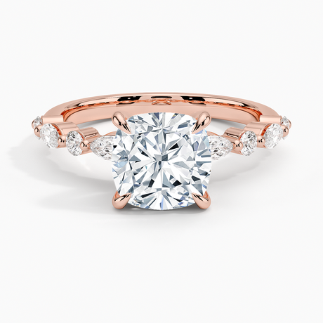 14K Rose Gold Versailles Half Coverage Diamond Ring (1/3 ct. tw.)
