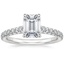 18K White Gold Chantal Diamond Ring, smalltop view