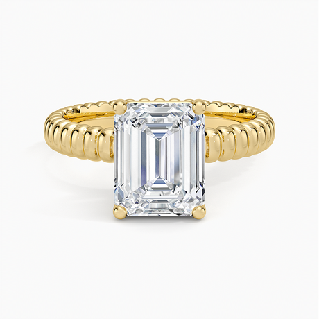 Petra Textured Solitaire Ring