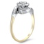 The Kendale Ring, smalltop view on a hand