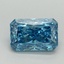 1.02 Ct. Fancy Vivid Blue Radiant Lab Grown Diamond