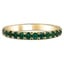 Custom Emerald Wedding Band