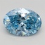 1.50 Ct. Fancy Vivid Blue Oval Lab Grown Diamond