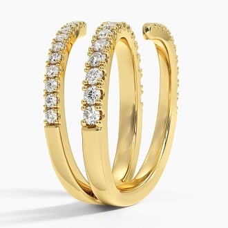 Sonya Lab Diamond Spiral Wrap Ring
