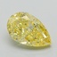 1.13 Ct. Fancy Intense Yellow Pear Lab Grown Diamond