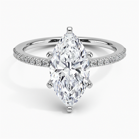 Scalloped Pavé Diamond Ring