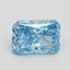 1.60 Ct. Fancy Vivid Blue Radiant Lab Grown Diamond