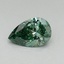 0.40 Ct. Fancy Vivid Green Pear Lab Grown Diamond