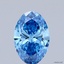 0.84 Ct. Fancy Vivid Blue Oval Lab Grown Diamond