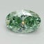 1.26 Ct. Fancy Vivid Pacific Green Oval Lab Grown Diamond