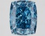 2.71 Ct. Fancy Vivid  Blue Cushion Lab Grown Diamond