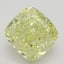1.21 Ct. Fancy Intense Yellow Cushion Diamond