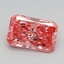 0.76 Ct. Fancy Vivid Pink Radiant Lab Grown Diamond