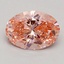 1.72 Ct. Fancy Intense Pink Oval Lab Grown Diamond