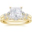 18KY Moissanite Verbena Diamond Bridal Set (1/4 ct. tw.), smalltop view