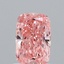1.04 Ct. Fancy Vivid Pink Cushion Lab Grown Diamond