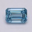 1.71 Ct. Fancy Intense Blue Emerald Lab Grown Diamond