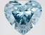 2.83 Ct. Fancy Vivid Blue Heart Lab Grown Diamond
