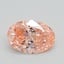 1.04 Ct. Fancy Intense Pink Oval Lab Grown Diamond
