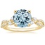 18K Yellow Gold Luxe Willow Diamond Ring (1/4 ct. tw.), smalltop view