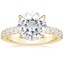 18K Yellow Gold Anthology Half-Coverage Diamond Ring (1/2 ct. tw.), smalltop view