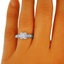 The Bristol Ring, smalltop view on a hand