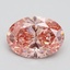 2.10 Ct. Fancy Vivid Pink Oval Lab Grown Diamond