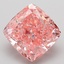 5.01 Ct. Fancy Vivid  Pink Cushion Lab Grown Diamond
