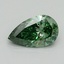 1.07 Ct. Fancy Vivid Pacific Green Pear Lab Grown Diamond