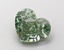 1.67 Ct. Fancy Intense  Green Heart Lab Grown Diamond