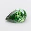2.00 Ct. Fancy Vivid  Green Pear Lab Grown Diamond