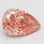 4.08 Ct. Fancy Vivid Pink Pear Lab Grown Diamond