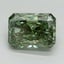 3.14 Ct. Fancy Vivid Pacific Green Radiant Lab Grown Diamond