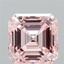 3.20 Ct. Fancy Intense Pink Asscher Lab Grown Diamond