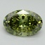 4.01 Ct. Fancy Vivid Green Oval Lab Grown Diamond