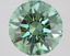 2.51 Ct. Fancy Vivid Green Round Lab Grown Diamond