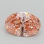 1.62 Ct. Fancy Intense Pink Oval Lab Grown Diamond
