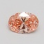 1.09 Ct. Fancy Intense Pink Oval Lab Grown Diamond
