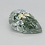 0.75 Ct. Fancy Intense Green Pear Lab Grown Diamond