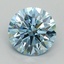 2.27 Ct. Fancy Vivid Blue Round Lab Grown Diamond
