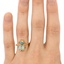The Cecilia Ring, smallzoomed in top view on a hand