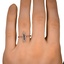 The Journey Ring, smalltop view on a hand