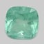7.0x6.9mm  Green  Cushion   Emerald