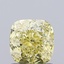 1.03 Ct. Fancy Intense  Yellow Cushion Lab Grown Diamond