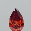 1.01 Ct. Fancy Vivid  Orange Pear Lab Grown Diamond