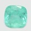 6.9mm  Green  Cushion   Emerald