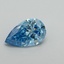 1.55 Ct. Fancy Vivid Blue Pear Lab Grown Diamond