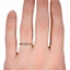The Blaise Ring, smallzoomed in top view on a hand