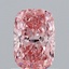 1.08 Ct. Fancy Vivid Pink Cushion Lab Grown Diamond