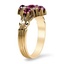 The Jossie Ring, smalltop view on a hand